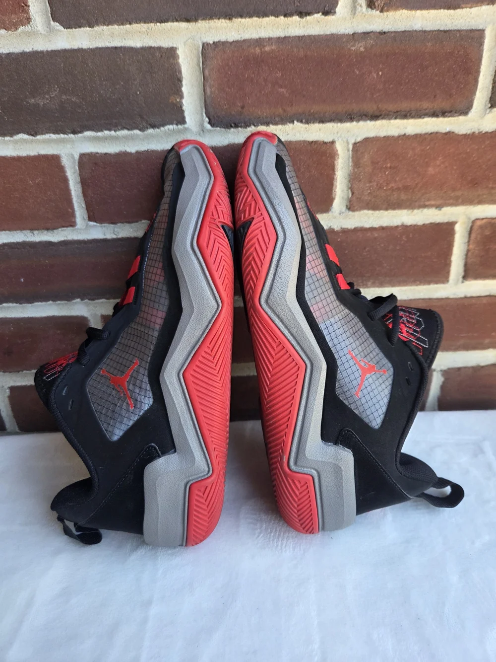 Jordan One Take 4 Bred Men’s 7.5 Black Red Grey Basketball Shoes DO7193-061